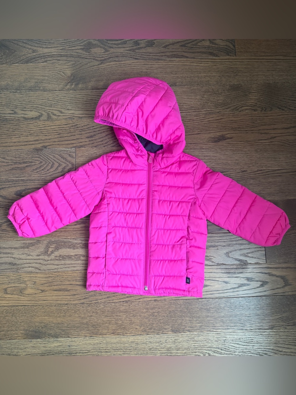 Baby Gap Girls Pink ColdControl Puffer Jacket Hooded Size 2T